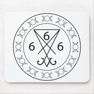 666 Lucifers sigil Black Muismat
