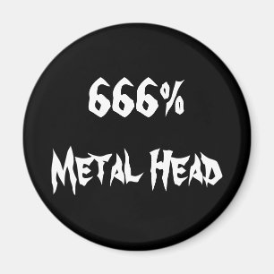 666%Metaal hoofd Magneet