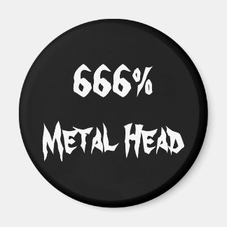 666%Metaal hoofd Magneet