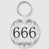 666 Netnummer Sleutelhanger (Voorkant)