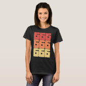 666 Nummer van het Beest Satanisch Occult Pagan Go T-shirt (Voorkant volledig)