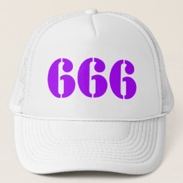 666 (paarse) trucker pet