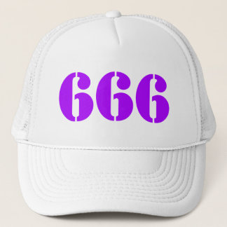 666 (paarse) trucker pet