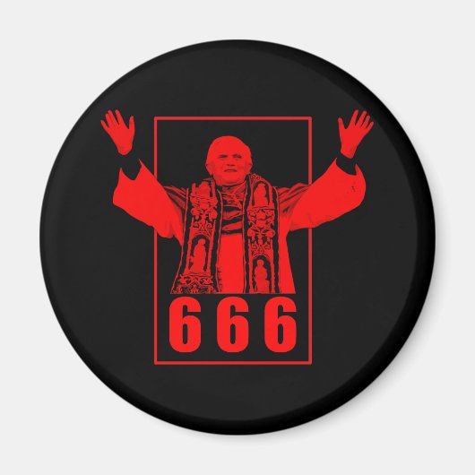 666 paus magneet (Voorkant)