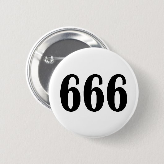 666 RONDE BUTTON 5,7 CM (Voorkant /achterkant)