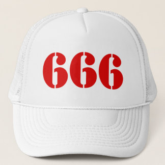 666 (rood) trucker pet