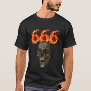 666 schedel T-Shirt