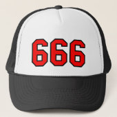 666 Trucker Hat Trucker Pet (Voorkant)