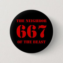 667 De buurman van het beest (rood op zwart)