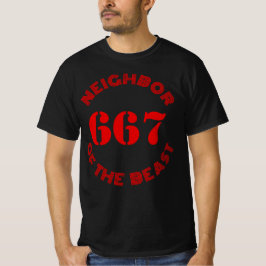 667 De buurman van het beest - v2 (rood) T-shirt
