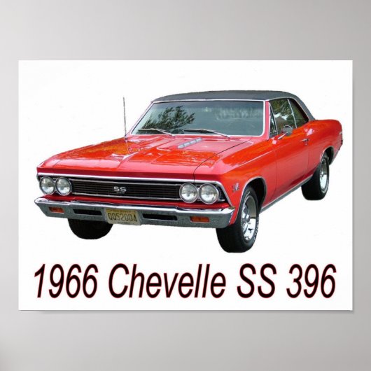 66 Chevelle SS 396 Poster (Voorkant)