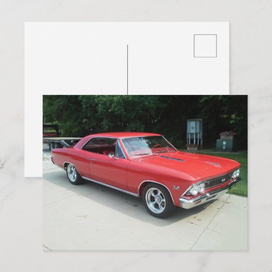 66' Chevy Chevelle Briefkaart (Voorkant / Achterkant)