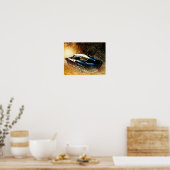 "66 Corvette-schilderij Poster (Keuken)