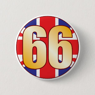 66 GB Gold Ronde Button 5,7 Cm
