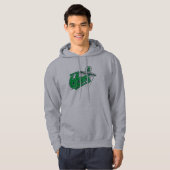 66-inch lichtgrijze hoodie (Voorkant volledig)