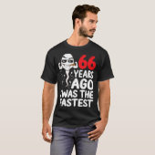 66 jaar geleden was ik de Mannen 66e verjaardag va T-shirt (Voorkant volledig)