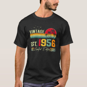 66 jaar Geweldige Vintage 1956 Retro 66th T-shirt