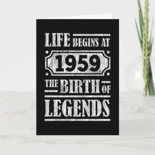 66 jaar oud 1959 Geboorte van de legende 66ste ver Kaart