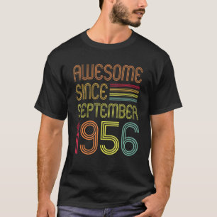 66 jaar oud 66e verjaardag Geweldige sinds septemb T-shirt