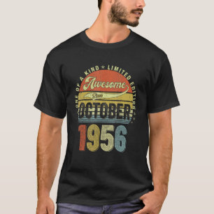 66 jaar oud Geweldige sinds oktober 1956 66e geboo T-shirt