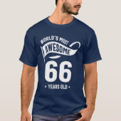 66 jaar oude cadeau | 66e verjaardag — Gift Ideas T-shirt (Voorkant)