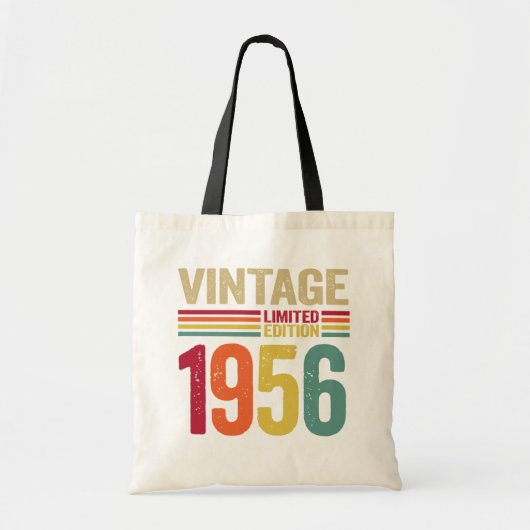 66 jaar oude geschenken  1956 66e verjaardag tote bag (Voorkant)