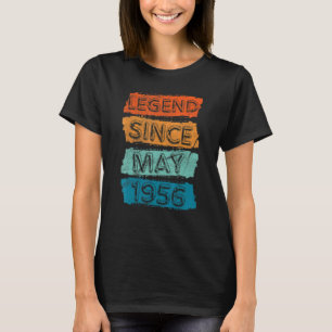 66 jaar oude legende sinds mei 1956 66e verjaardag t-shirt