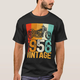 66 jaar oude Retro Motorcycle  1956 66Th Bi T-shirt