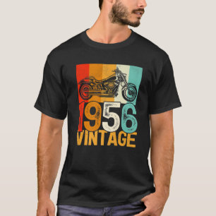 66 jaar oude Retro Motorcycle  1956 66Th Bi T-shirt