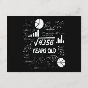 66 Jaar Oude Verjaardag Wiskunde Docent 66ste Verj Briefkaart
