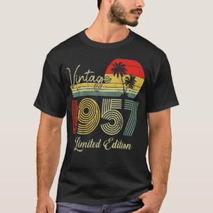 66 jaar oude Vintage 1957 66e verjaardag 1 T-shirt
