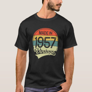 66 jaar oude Vintage 1957 gemaakt in 1957 66e T-shirt