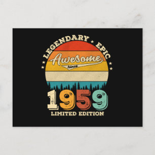 66 Jaar Verjaardag 1959 Geweldig 66ste Verjaardags Briefkaart