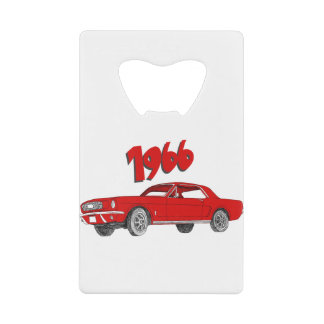 66 mustang creditkaart flessenopener