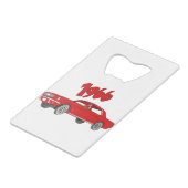 66 mustang creditkaart flessenopener (Voorkant Gekanteld)