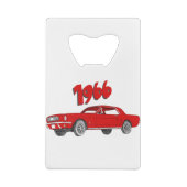 66 mustang creditkaart flessenopener (Achterkant)
