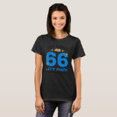 66-partijennemen Nap Funny 66e verjaardag T-shirt (Voorkant volledig)