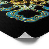 [66] Rond Tibetaans "OM" Mantra Mandala Poster (Hoek)