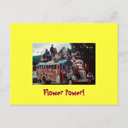 66 Wenskaart Hippies Briefkaart (Voorkant)