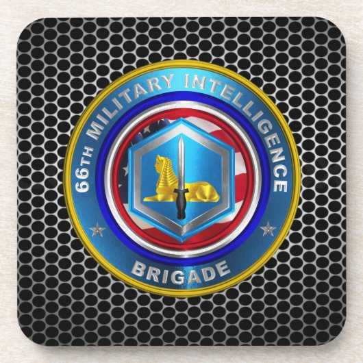 66e brigade van de militaire inlichtingendienst bier onderzetter (Voorkant)