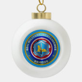 66e brigade van de militaire inlichtingendienst keramische bal ornament (Voorkant)