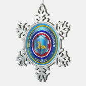 66e brigade van de militaire inlichtingendienst tin sneeuwvlok ornament (Rechts)