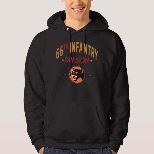66e Infanteriedivisie - Black Panther Division Hoodie (Voorkant)