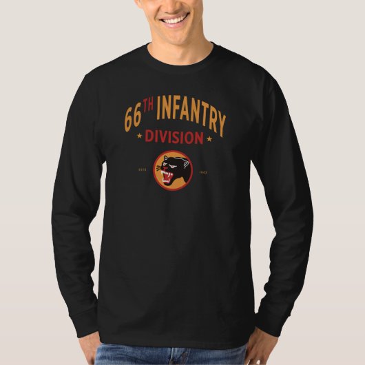 66e Infanteriedivisie - Black Panther Division T-shirt (Voorkant)