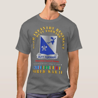 66e Infanterieregiment DUI w EUR SVC WWII X T-shirt
