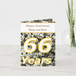 66e Jubileum bewerkbaar Kaart