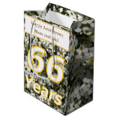 66e Jubileum bewerkbaar Medium Cadeauzakje (Achterkant Gekanteld)