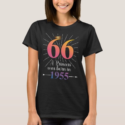 66e verjaardag 66 jaar t-shirt (Voorkant)