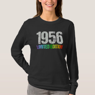 66e Verjaardag Dames Mannen 66 Jaar 1956 8 T-shirt