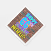 66e verjaardag ~ Fun, door Urban Graffiti geïnspir Servet (Hoek)